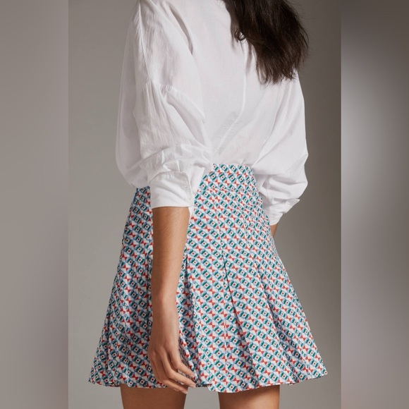 Anthropologie Maeve Pleated‎ Mini Skirt size 2 - Picture 3 of 11